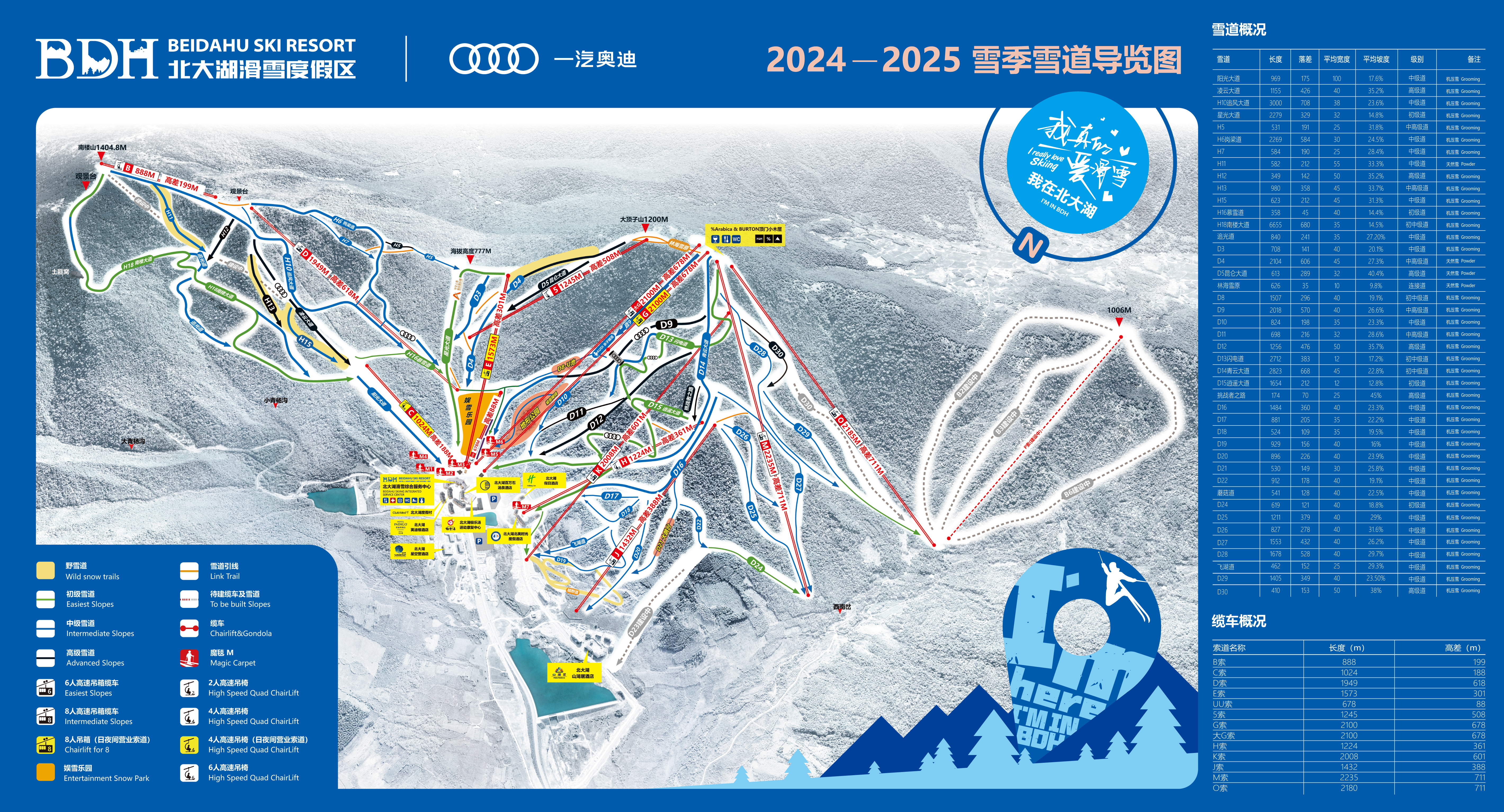 北大湖高清雪道图